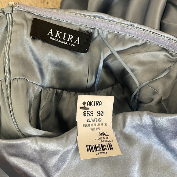 Akira Neverland Off the Shoulder Mini Bubble Dress Size Small - Picture 7 of 7